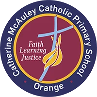 Catherine McAuley Catholic Primary School Orange logo
