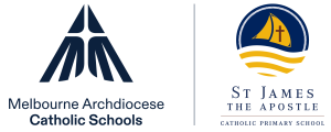 St James the Apostle School logo